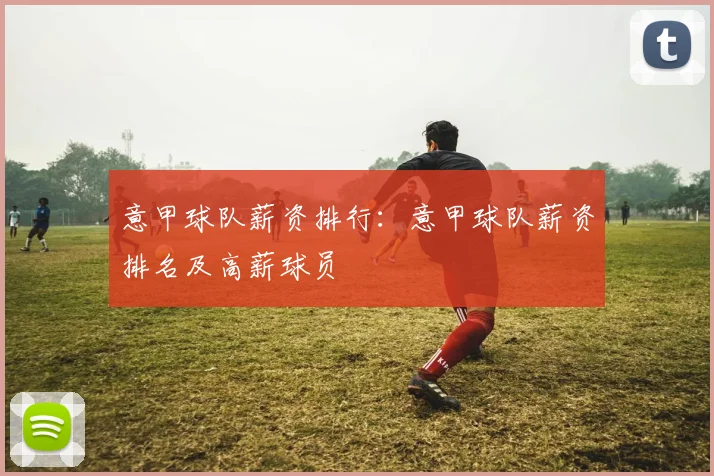 意甲球队薪资排行：意甲球队薪资排名及高薪球员